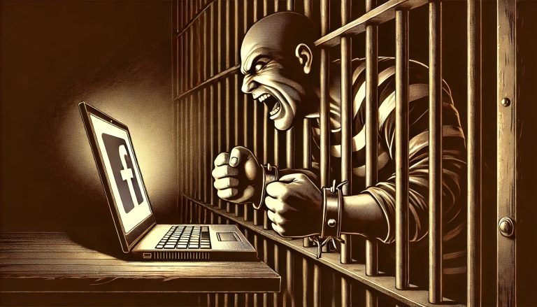 Un prisonnier se fâche contre l'outil qui l'a injustemment impliqué dans une affaire criminelle: un programme informatique