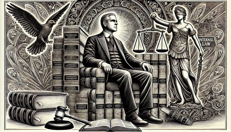 Un ministre assis sur les livres de loi