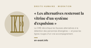 Barreaux d'une cage dont l'un s'écarte pour laisser passer la lumière, illustration de l'article sur les alternatives à la détention